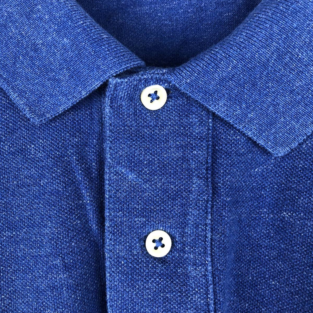 Ralph Lauren POLO RALPH LAUREN long-sleeved polo shirt, men's size S cotton black type Vintage Second Hand