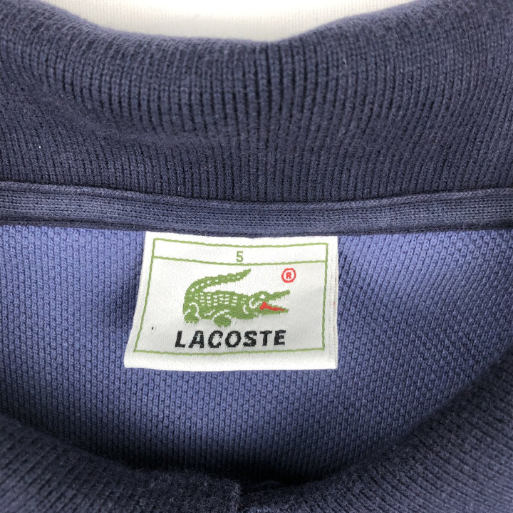 Lacoste LACOSTE Long Sleeve Polo Shirt Size 5 (Men's Size L) cotton navy blue type Vintage Second Hand