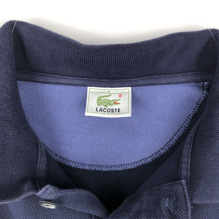 Lacoste LACOSTE Long Sleeve Polo Shirt Size 5 (Men's Size L) cotton navy blue type Vintage Second Hand