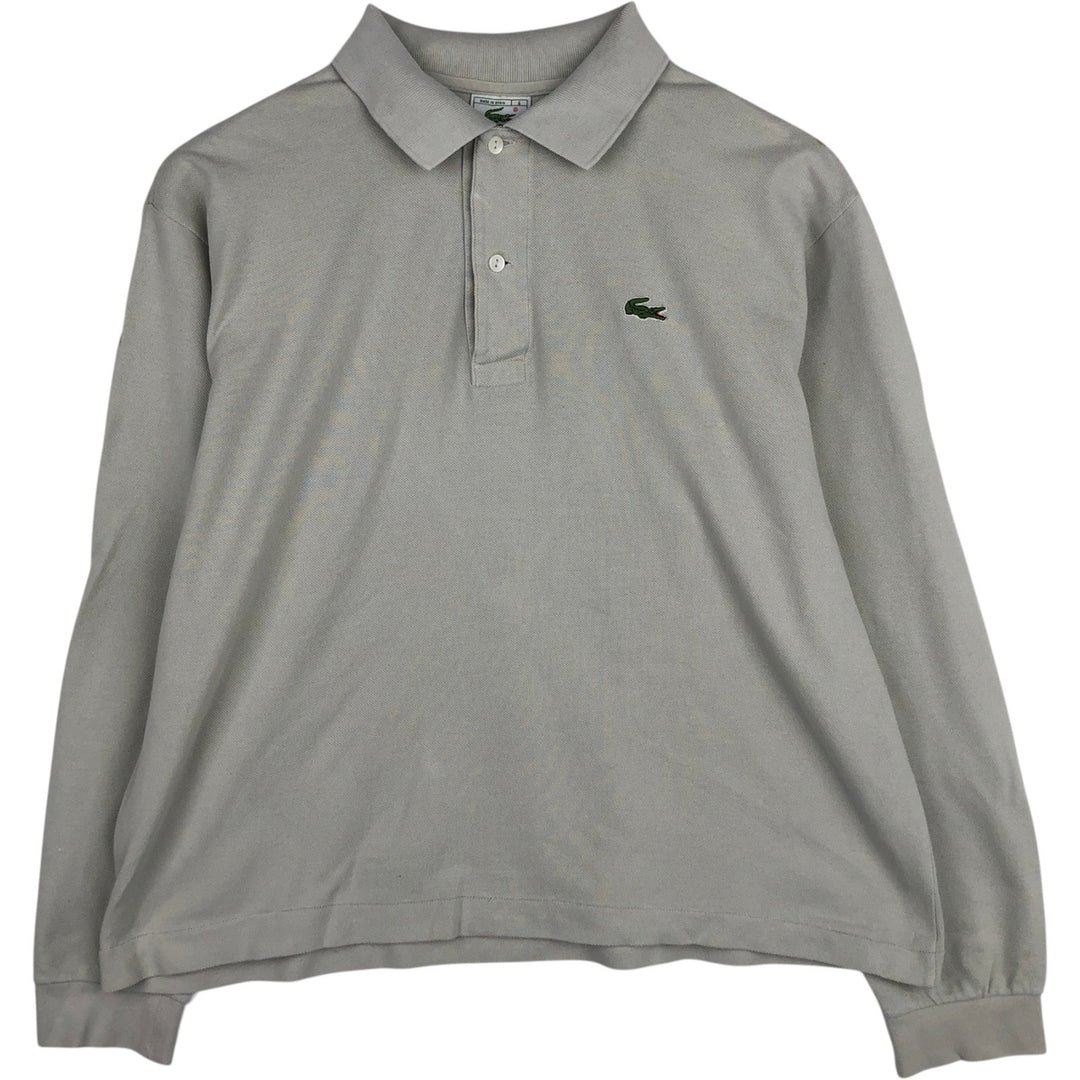 Lacoste LACOSTE Long Sleeve Polo Shirt Size 6 Men's XL cotton unbleached Vintage Second Hand