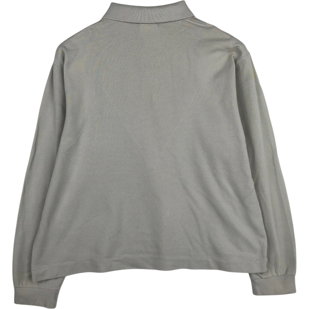 Lacoste LACOSTE Long Sleeve Polo Shirt Size 6 Men's XL cotton unbleached Vintage Second Hand