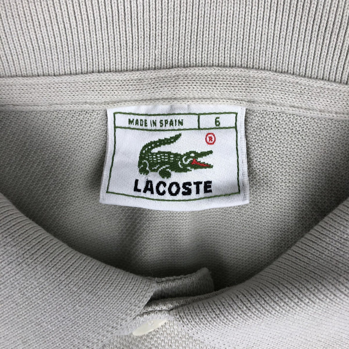 Lacoste LACOSTE Long Sleeve Polo Shirt Size 6 Men's XL cotton unbleached Vintage Second Hand