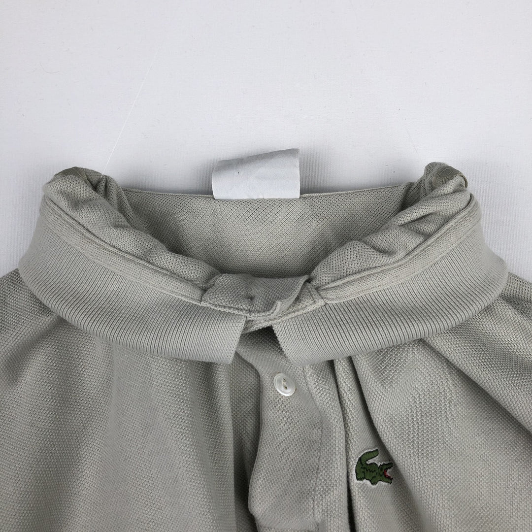 Lacoste LACOSTE Long Sleeve Polo Shirt Size 6 Men's XL cotton unbleached Vintage Second Hand