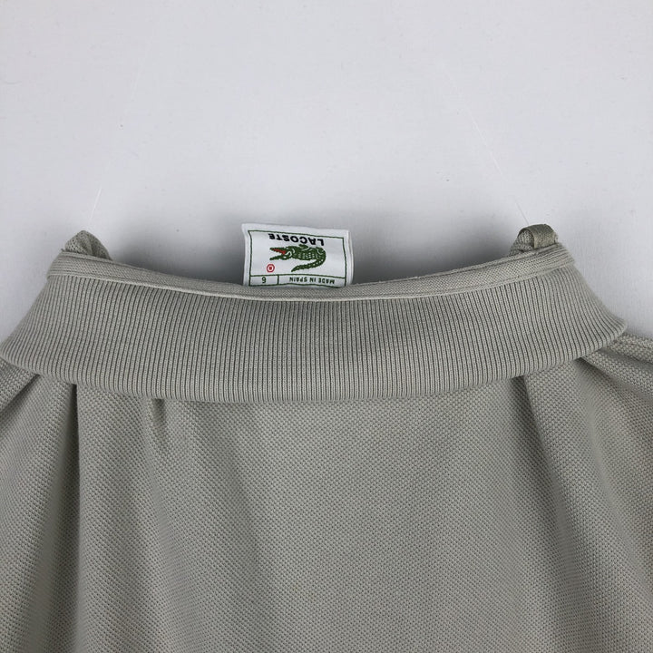 Lacoste LACOSTE Long Sleeve Polo Shirt Size 6 Men's XL cotton unbleached Vintage Second Hand