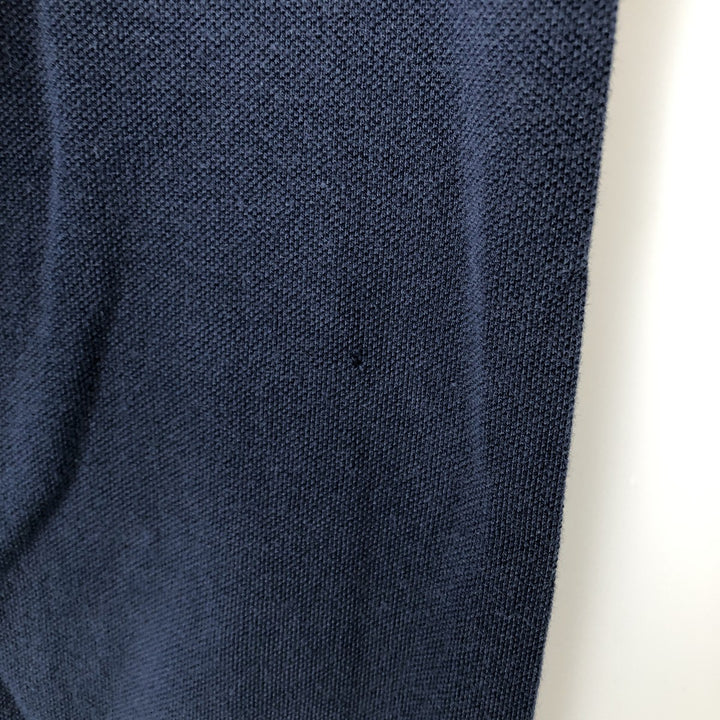 Lacoste long-sleeved polo shirt, size 7 (equivalent to men's XL). cotton navy blue type Vintage Second Hand