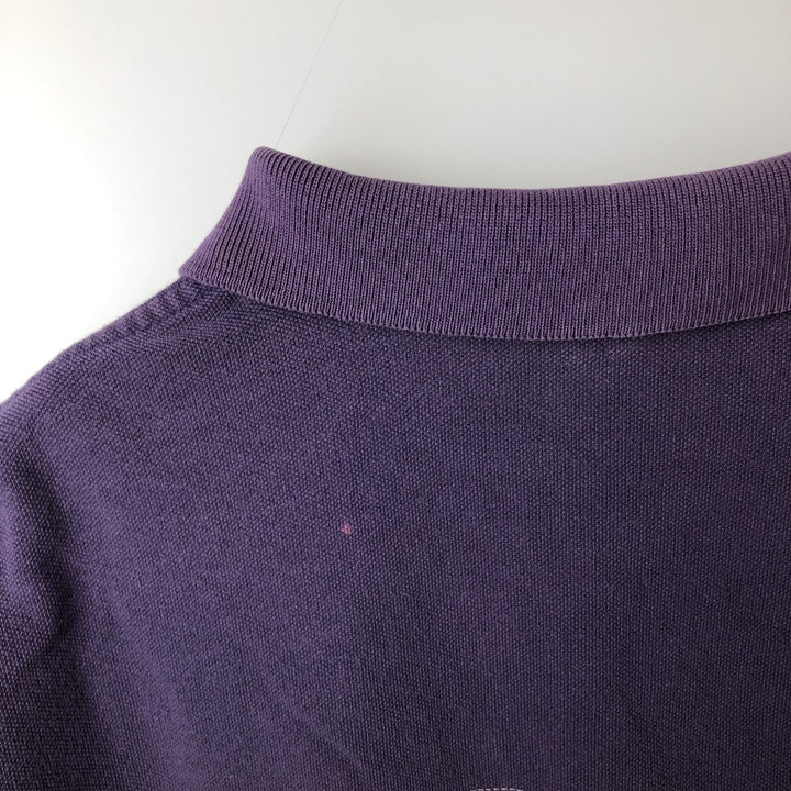Ralph Lauren POLO by Ralph Lauren Long Sleeve Striped Polo Shirt Men's M cotton purple type Vintage Second Hand