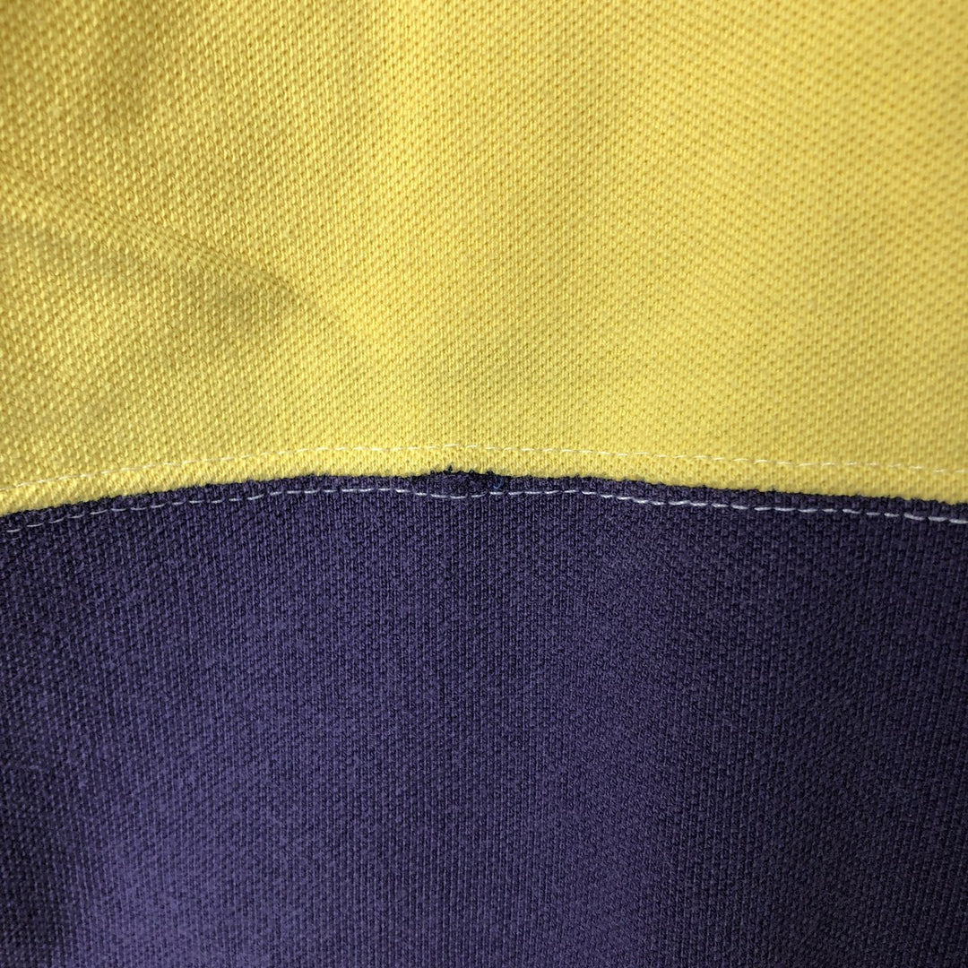Ralph Lauren POLO by Ralph Lauren Long Sleeve Striped Polo Shirt Men's M cotton purple type Vintage Second Hand