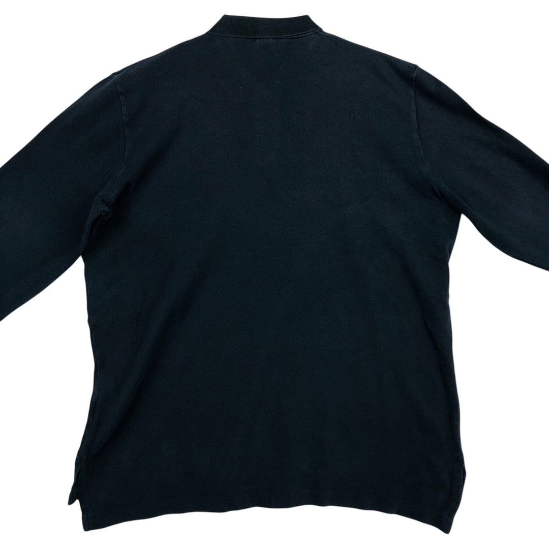 Ralph Lauren POLO by Ralph Lauren long sleeve polo shirt, men's XL size cotton black type Vintage Second Hand