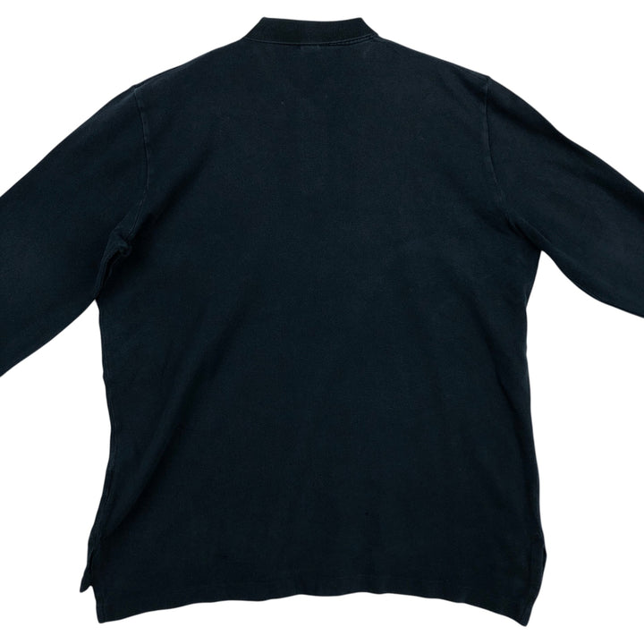 Ralph Lauren POLO by Ralph Lauren long sleeve polo shirt, men's XL size cotton black type Vintage Second Hand