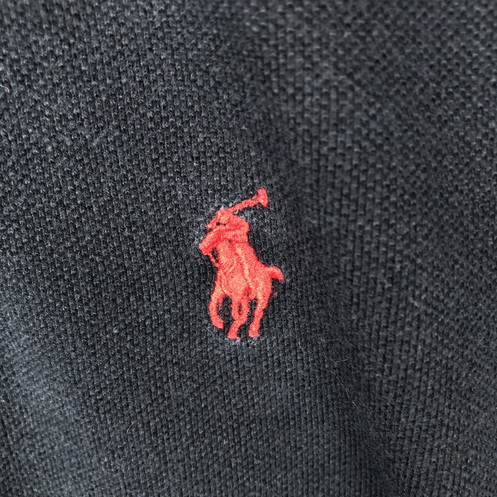 Ralph Lauren POLO by Ralph Lauren long sleeve polo shirt, men's XL size cotton black type Vintage Second Hand