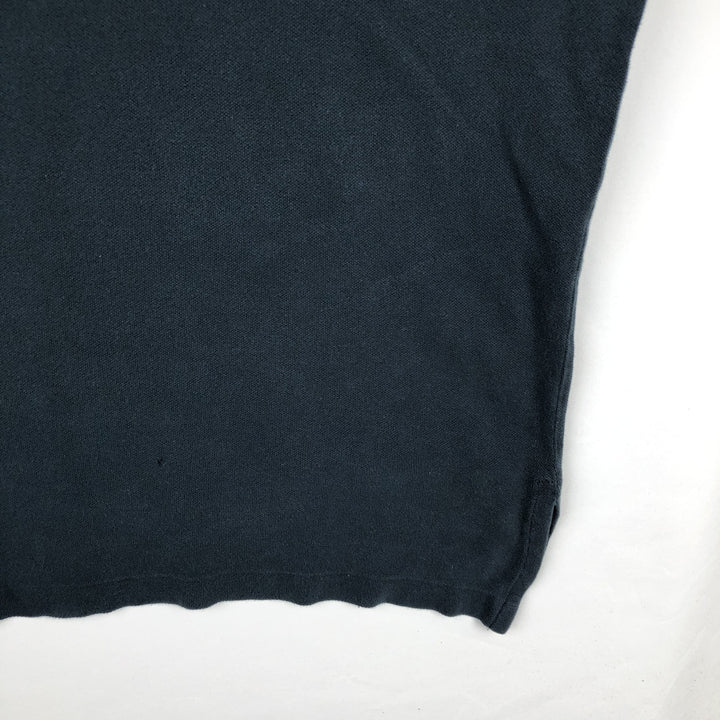 Ralph Lauren POLO by Ralph Lauren long sleeve polo shirt, men's XL size cotton black type Vintage Second Hand