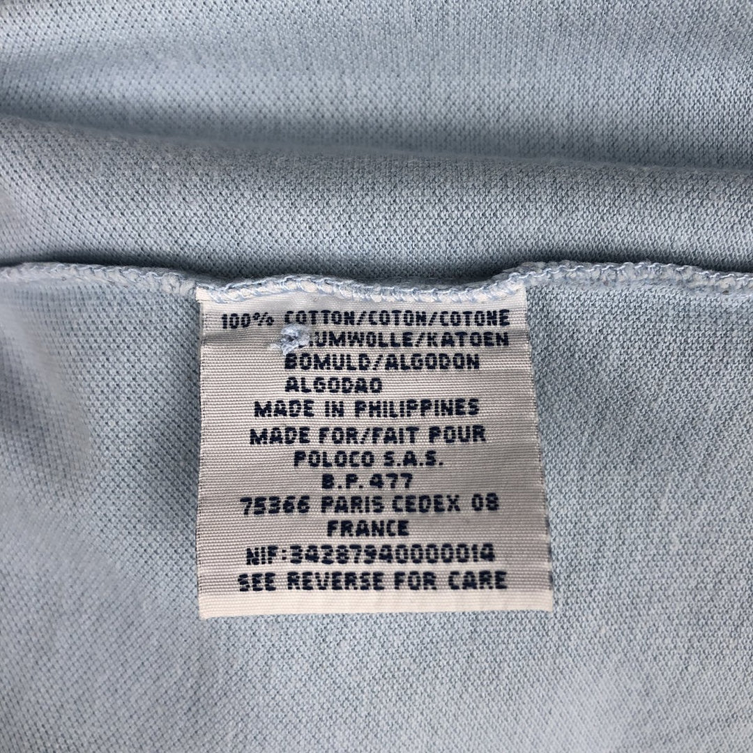 Ralph Lauren POLO by Ralph Lauren long sleeve polo shirt, men's size M cotton Blue type light blue Vintage Second Hand