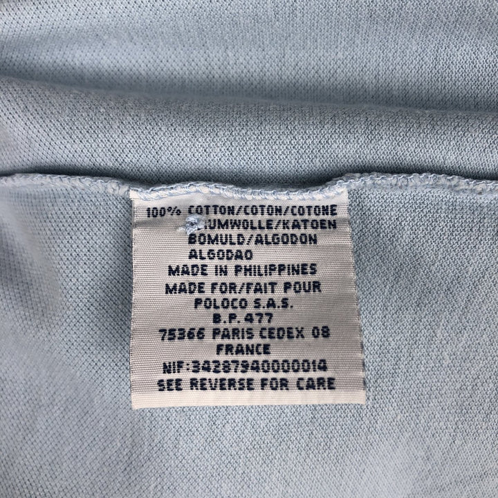 Ralph Lauren POLO by Ralph Lauren long sleeve polo shirt, men's size M cotton Blue type light blue Vintage Second Hand