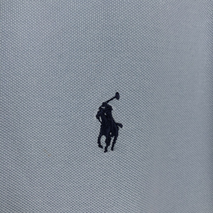 Ralph Lauren POLO by Ralph Lauren long sleeve polo shirt, men's size M cotton Blue type light blue Vintage Second Hand