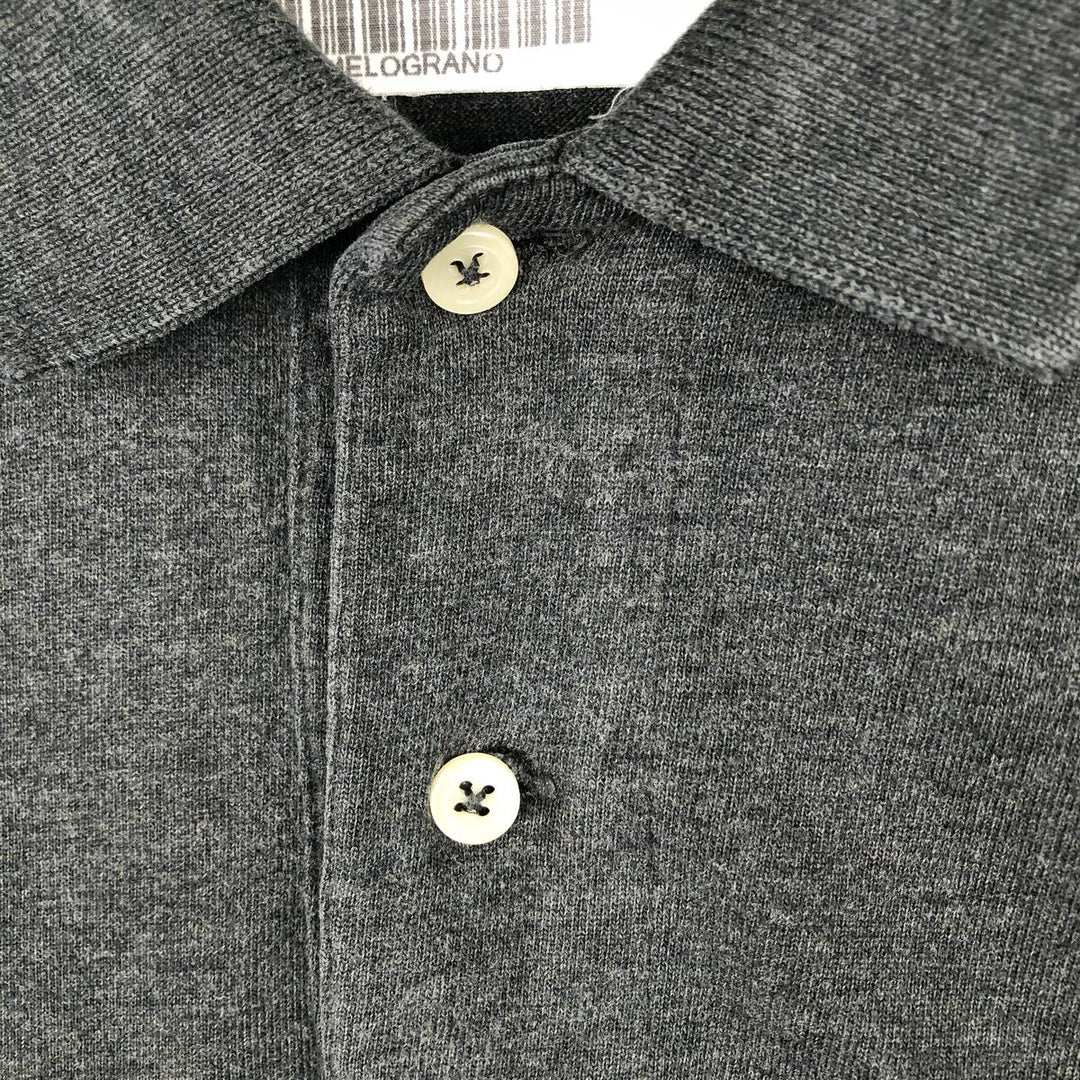 Ralph Lauren POLO by Ralph Lauren long sleeve polo shirt, men's size L cotton gray type Vintage Second Hand