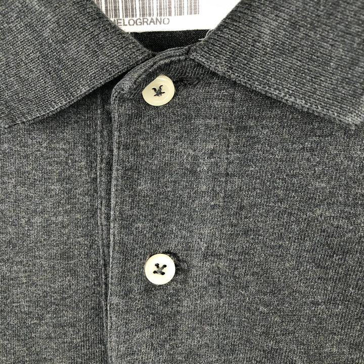 Ralph Lauren POLO by Ralph Lauren long sleeve polo shirt, men's size L cotton gray type Vintage Second Hand