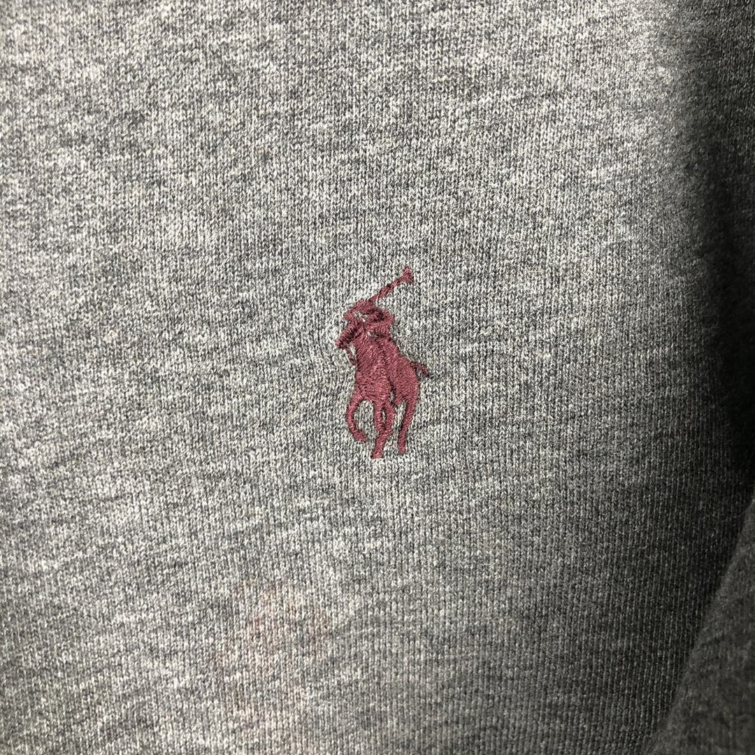 Ralph Lauren POLO by Ralph Lauren CUSTOM FIT long sleeve polo shirt, men's size L cotton Charcoal Vintage Second Hand
