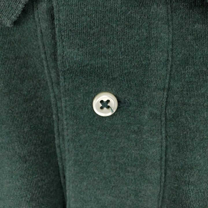 Ralph Lauren POLO by Ralph Lauren long sleeve polo shirt, men's size M cotton green type Vintage Second Hand