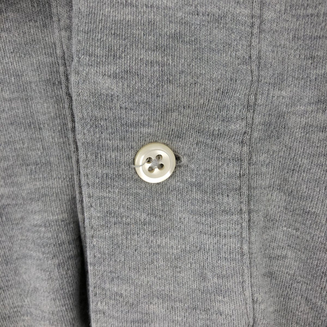 Ralph Lauren POLO by Ralph Lauren long sleeve polo shirt, men's size L cotton gray type Vintage Second Hand