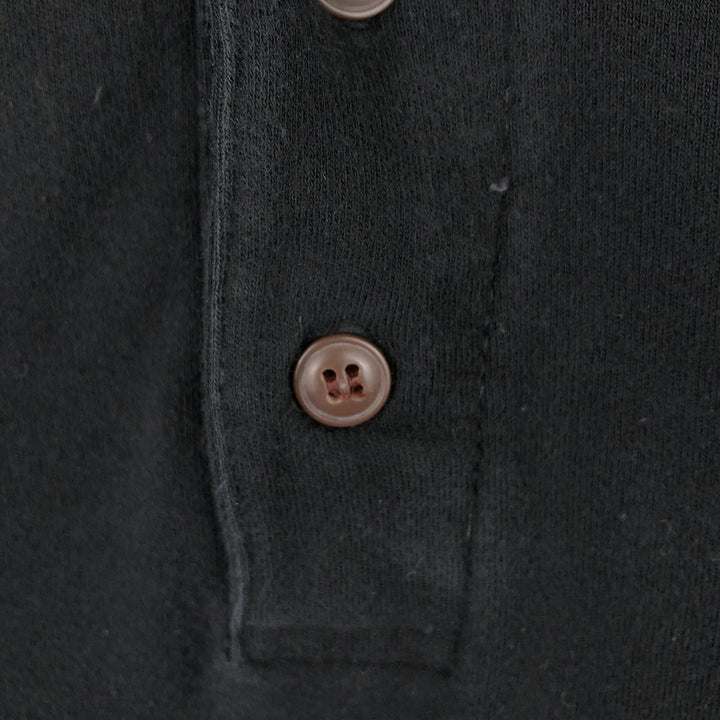 Ralph Lauren CHAPS long-sleeved polo shirt, men's size M cotton black type Vintage Second Hand