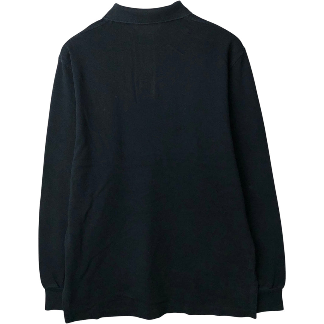 Ralph Lauren POLO by Ralph Lauren long sleeve polo shirt, men's size M cotton black type Vintage Second Hand
