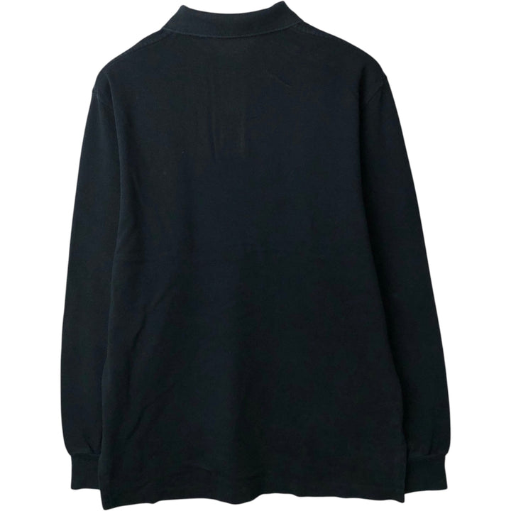 Ralph Lauren POLO by Ralph Lauren long sleeve polo shirt, men's size M cotton black type Vintage Second Hand