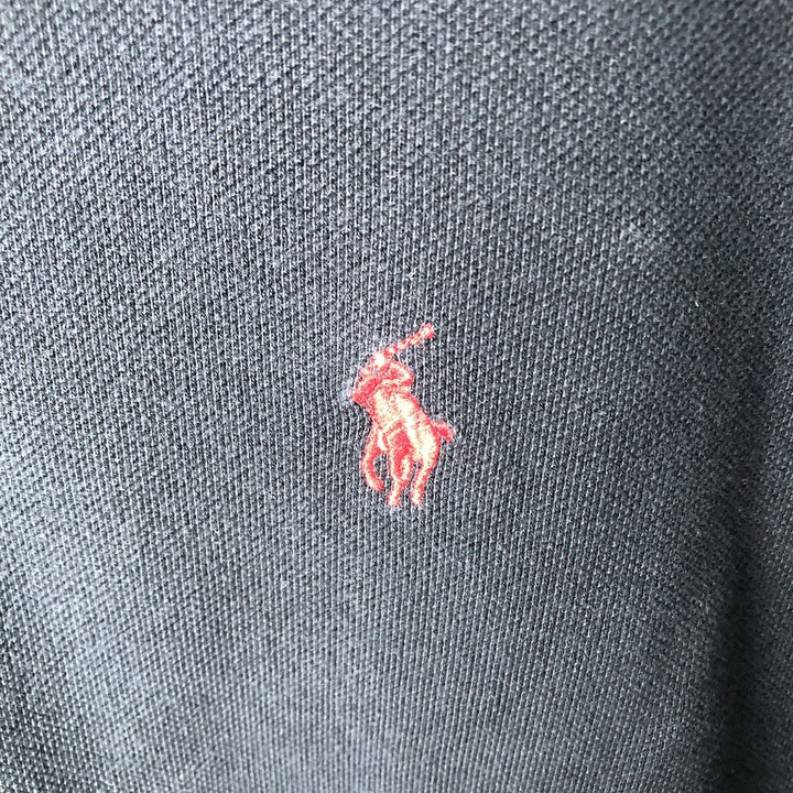 Ralph Lauren POLO by Ralph Lauren long sleeve polo shirt, men's size M cotton black type Vintage Second Hand