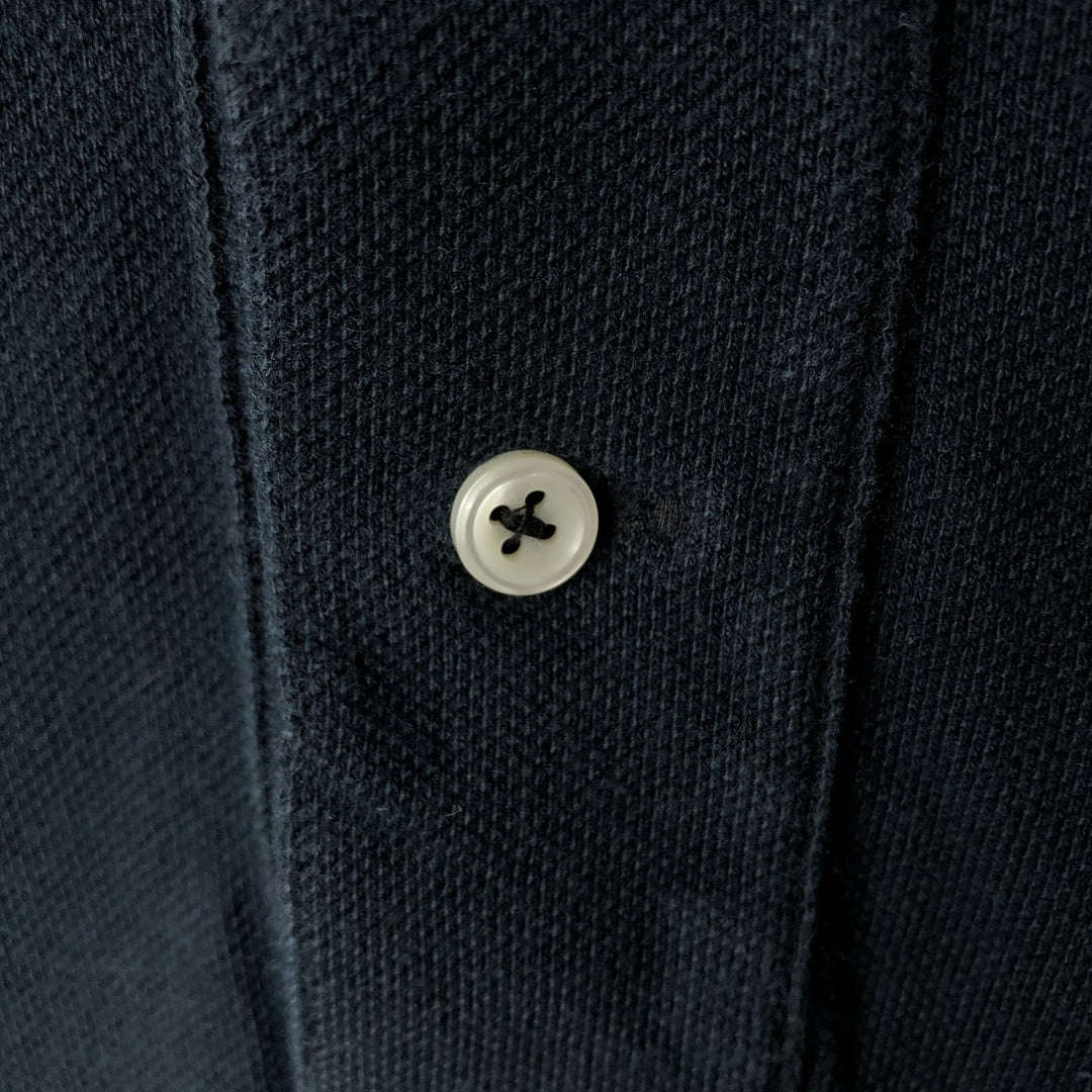Ralph Lauren POLO by Ralph Lauren long sleeve polo shirt, men's size M cotton black type Vintage Second Hand