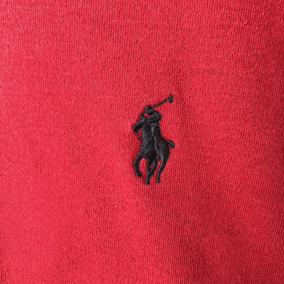 Ralph Lauren POLO by Ralph Lauren long sleeve polo shirt, men's XL size cotton red type Vintage Second Hand