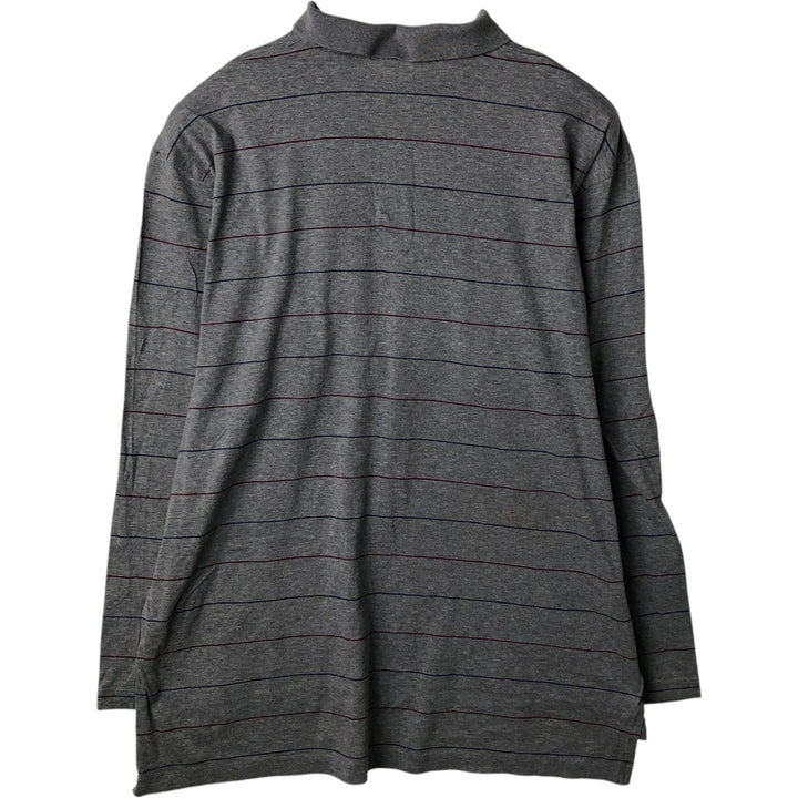Ralph Lauren POLO by Ralph Lauren Long Sleeve Striped Polo Shirt Men's XL Pima Cotton gray type Vintage Second Hand