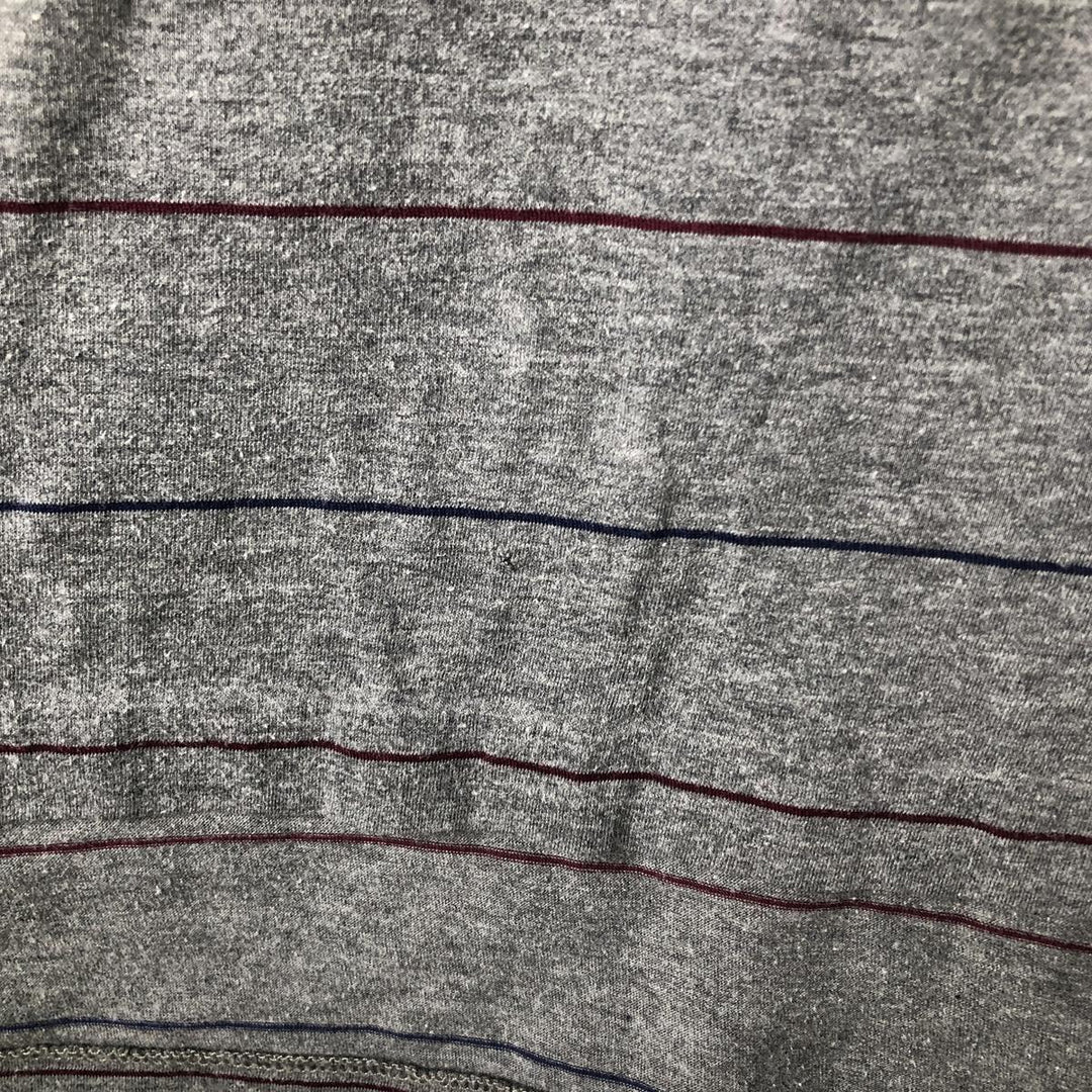 Ralph Lauren POLO by Ralph Lauren Long Sleeve Striped Polo Shirt Men's XL Pima Cotton gray type Vintage Second Hand