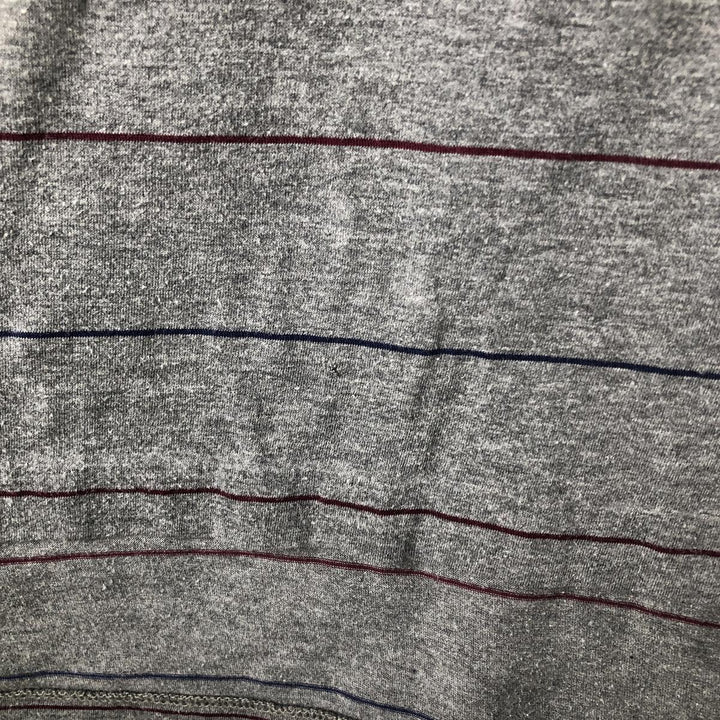 Ralph Lauren POLO by Ralph Lauren Long Sleeve Striped Polo Shirt Men's XL Pima Cotton gray type Vintage Second Hand