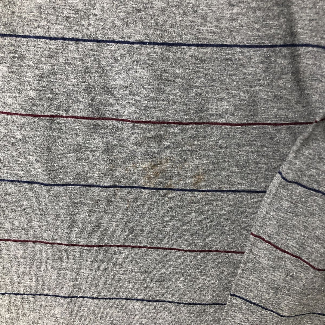 Ralph Lauren POLO by Ralph Lauren Long Sleeve Striped Polo Shirt Men's XL Pima Cotton gray type Vintage Second Hand