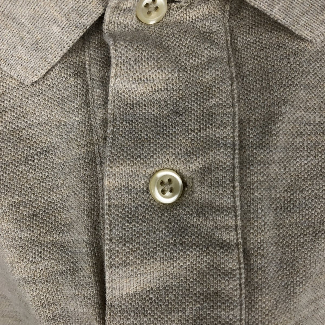 Ralph Lauren POLO by Ralph Lauren long sleeve polo shirt, men's XL size cotton gray type Vintage Second Hand