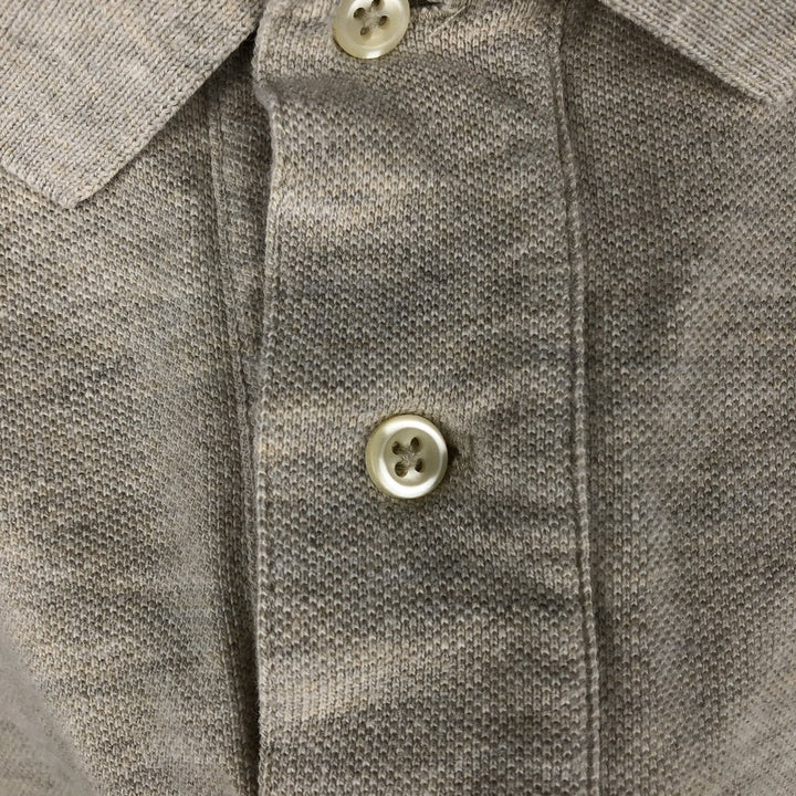 Ralph Lauren POLO by Ralph Lauren long sleeve polo shirt, men's XL size cotton gray type Vintage Second Hand