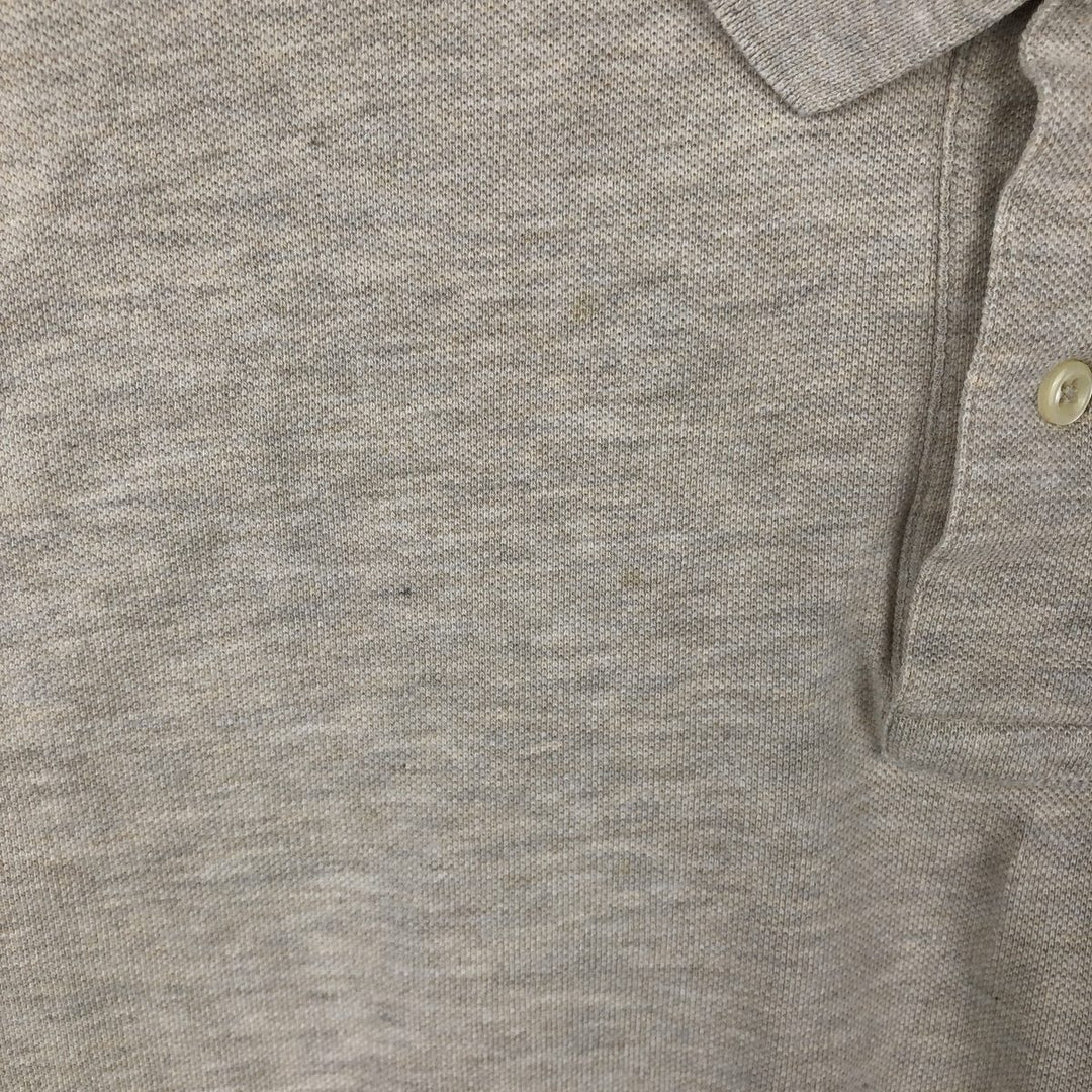 Ralph Lauren POLO by Ralph Lauren long sleeve polo shirt, men's XL size cotton gray type Vintage Second Hand