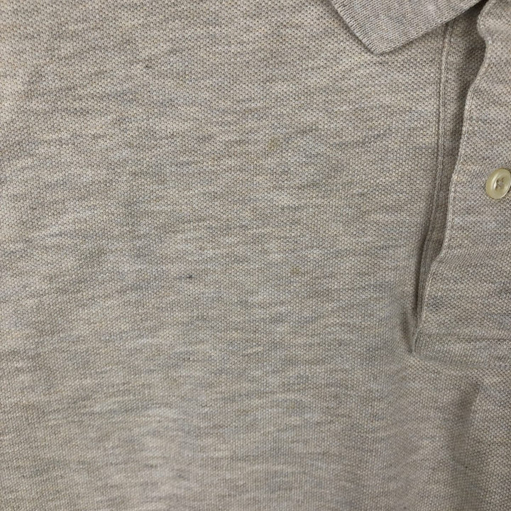 Ralph Lauren POLO by Ralph Lauren long sleeve polo shirt, men's XL size cotton gray type Vintage Second Hand