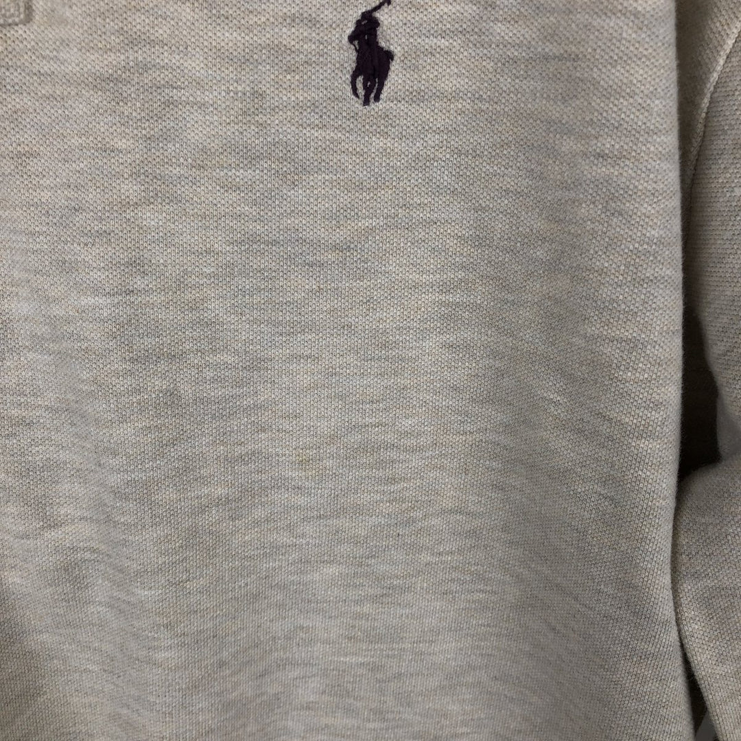 Ralph Lauren POLO by Ralph Lauren long sleeve polo shirt, men's XL size cotton gray type Vintage Second Hand