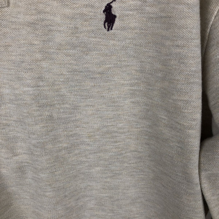 Ralph Lauren POLO by Ralph Lauren long sleeve polo shirt, men's XL size cotton gray type Vintage Second Hand