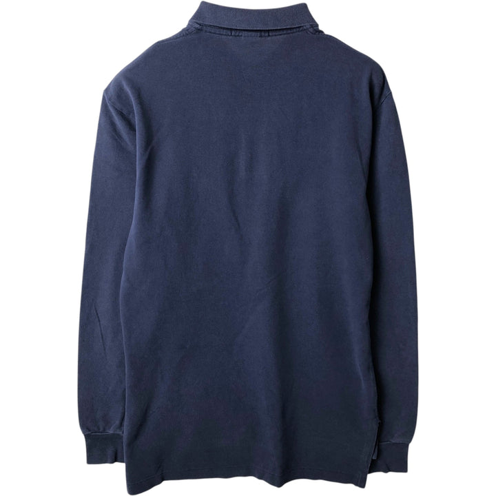 Ralph Lauren POLO by Ralph Lauren long sleeve polo shirt, men's size S cotton navy blue type Vintage Second Hand