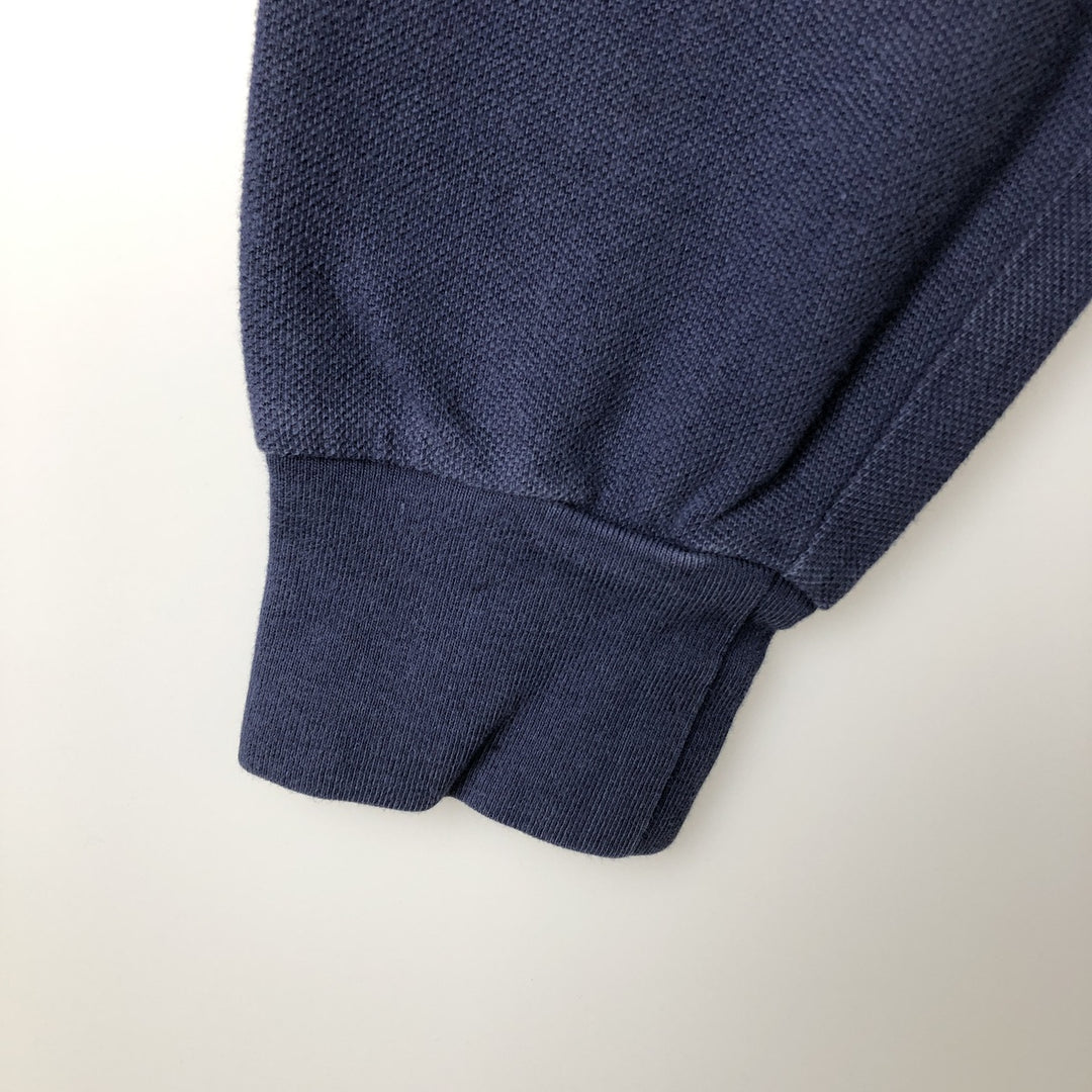 Ralph Lauren POLO by Ralph Lauren long sleeve polo shirt, men's size S cotton navy blue type Vintage Second Hand