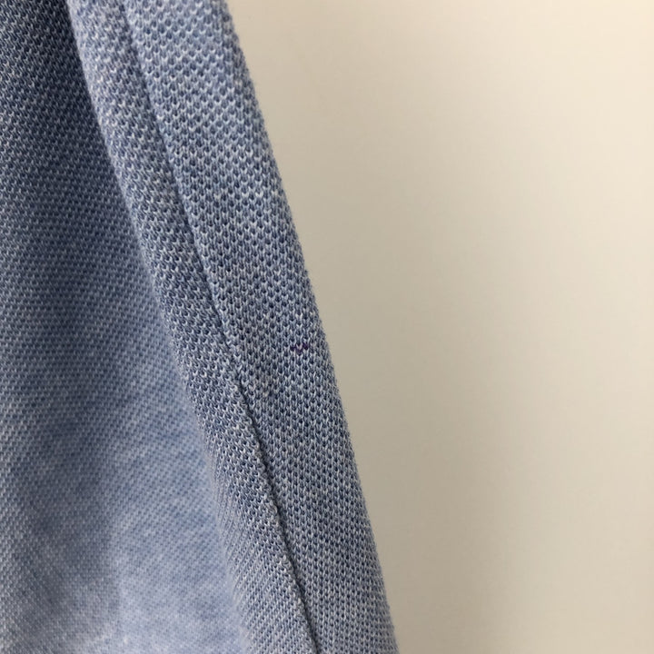 Lacoste LACOSTE French design long-sleeved polo shirt, made in France, size 7 (equivalent to men's L). cotton Blue type light blue Vintage Second Hand