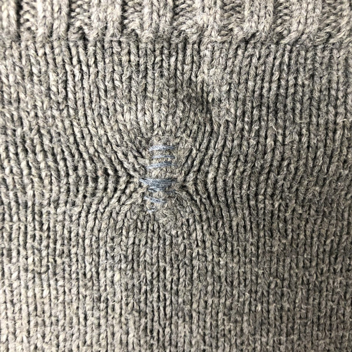 Ralph Lauren POLO RALPH LAUREN Cotton knit half zip sweater Men's M size cotton Charcoal Vintage Second Hand