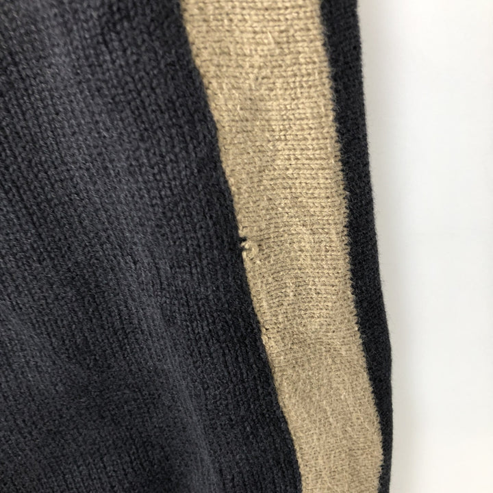 Harley-Davidson Cotton Knit Half Zip Sweater, Men's Size L cotton Beige type Vintage Second Hand
