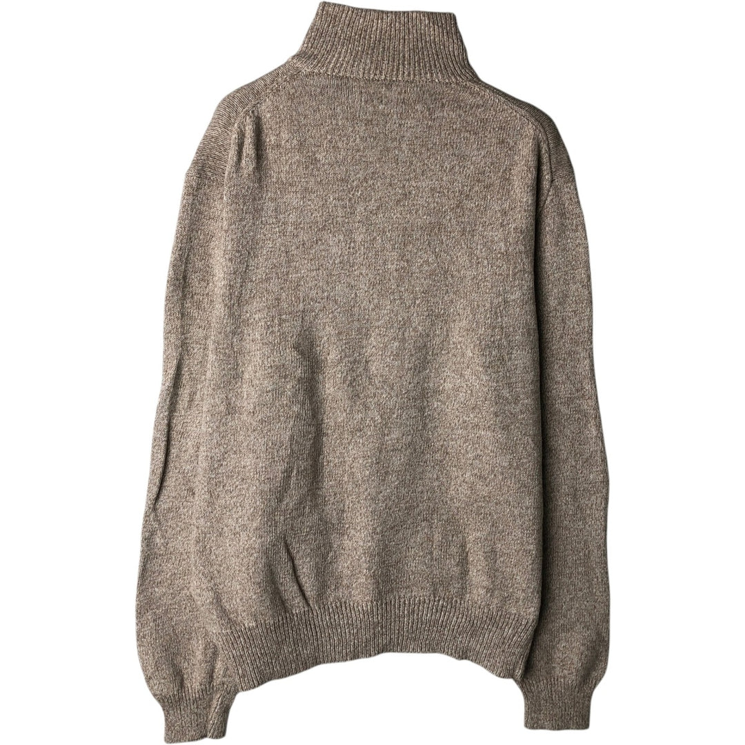 Ralph Lauren POLO RALPH LAUREN Cotton knit half zip sweater Men's size L cotton Beige type Vintage Second Hand