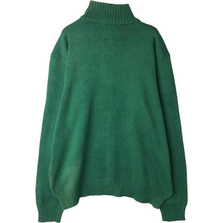 Ralph Lauren POLO by Ralph Lauren Cotton Knit Half Zip Sweater Men's L size cotton green type Vintage Second Hand