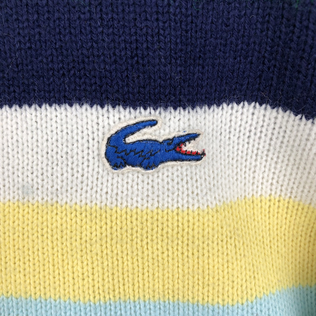 Lacoste IZOD Acrylic Knit Sweater, Men's Size S (approx.) acrylic green type Vintage Second Hand