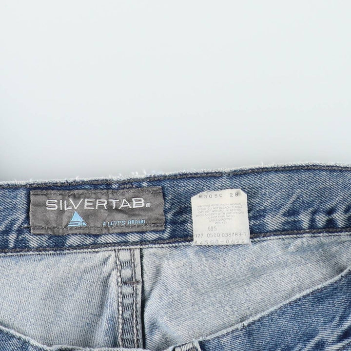 Levi's SILVER TAB Straight Denim Pants, Men's W33 (approx.) cotton Blue type light blue Vintage Second Hand