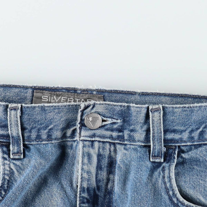 Levi's SILVER TAB Straight Denim Pants, Men's W33 (approx.) cotton Blue type light blue Vintage Second Hand