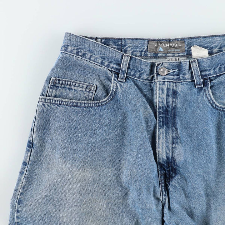 Levi's SILVER TAB Straight Denim Pants, Men's W33 (approx.) cotton Blue type light blue Vintage Second Hand